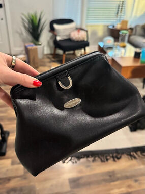 MAC Cosmetics Black Leather-Look Clutch